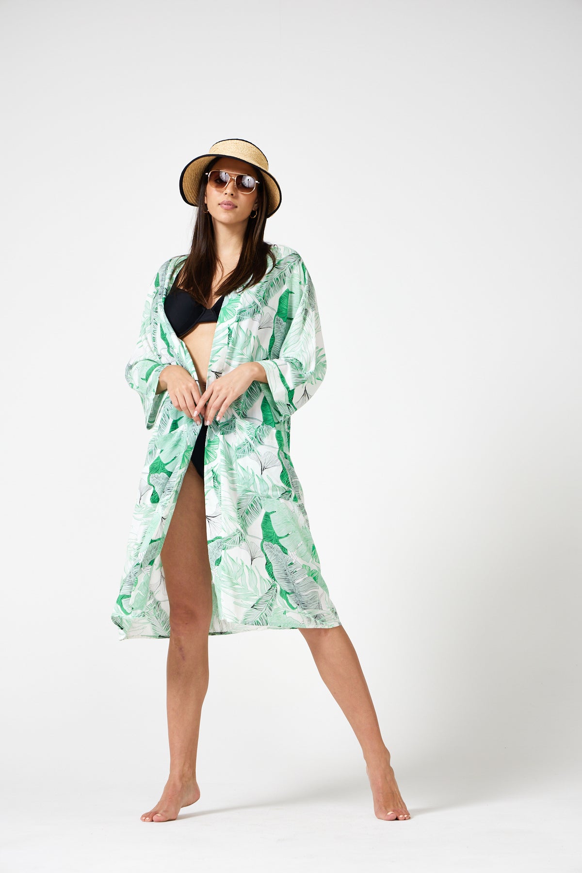 Vivienne - Kimono (Green Fern)