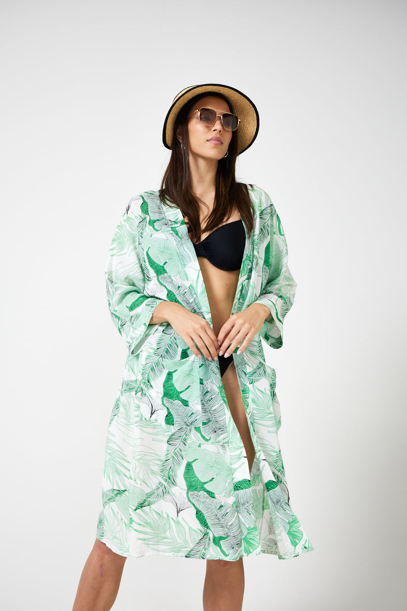 Vivienne - Kimono (Green Fern)