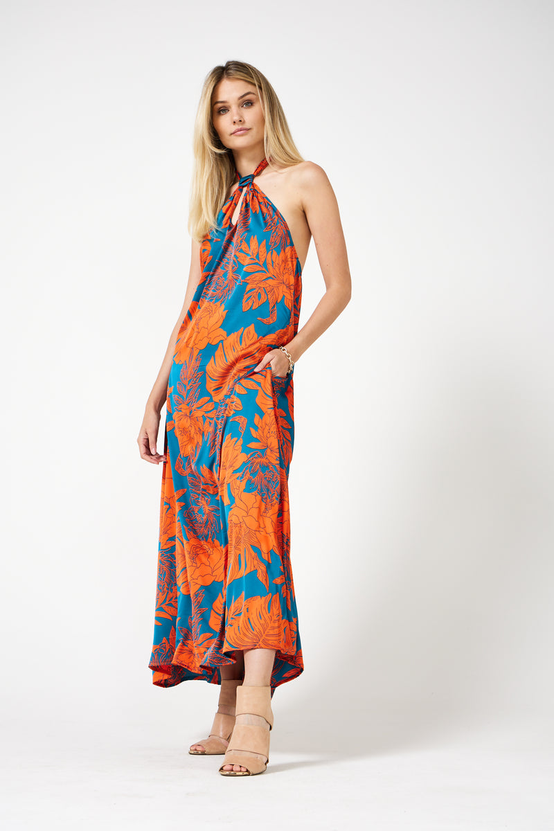 Anouk - Halter Neck Cami Dress (Orange)