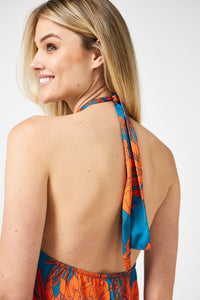 Anouk - Halter Neck Cami Dress (Orange)