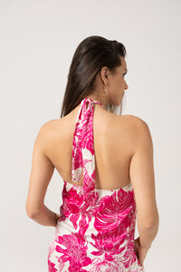 Anouk- Halter Neck Cami Dress (Pink)